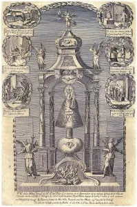 18 litografia milagro cojo Calanda viuda de Verdomy
