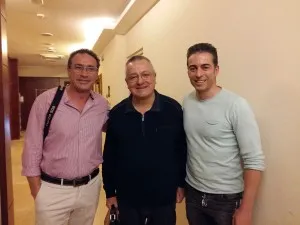 Con Jose Garrido y Paolo Presi